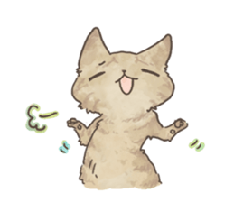 Daily life of Brown tabby Cat sticker #12178945