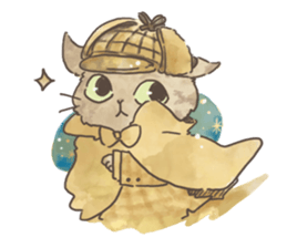 Daily life of Brown tabby Cat sticker #12178948