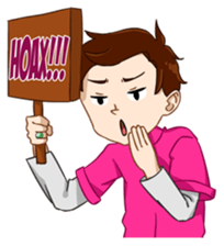 Pinky Boy (Eng) sticker #12179098