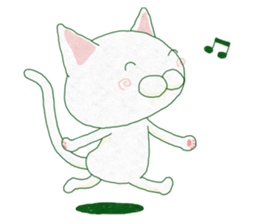 WHITE CATS ! sticker #12180390