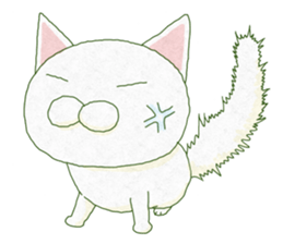 WHITE CATS ! sticker #12180395