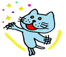 Cherige and Nyajiko and his companions sticker #12180964