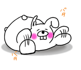 chillin rabbit 2 sticker #12181156