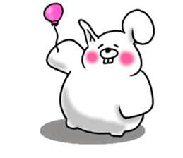 chillin rabbit 2 sticker #12181157