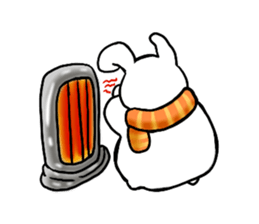 chillin rabbit 2 sticker #12181161