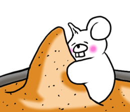 chillin rabbit 2 sticker #12181164