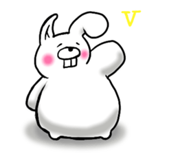 chillin rabbit 2 sticker #12181177