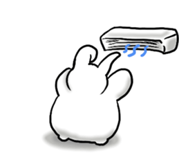 chillin rabbit 2 sticker #12181183