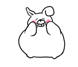 chillin rabbit 2 sticker #12181184