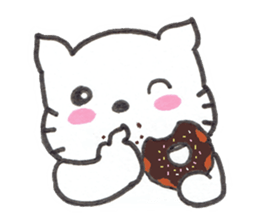 Kitten Macaron sticker #12183002