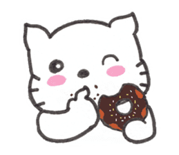 Kitten Macaron sticker #12183002