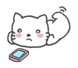 Kitten Macaron sticker #12183015