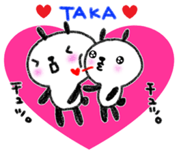 "TAKA_kun" only name sticker (LOVE ver) sticker #12183094
