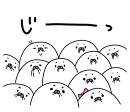 fluffy harbor seal sticker #12183701