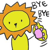 Lion one day of "Mafumafu" sticker #12183763