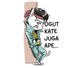 Katro-Si Kucing Retro sticker #12184272