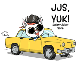 Katro-Si Kucing Retro sticker #12184275