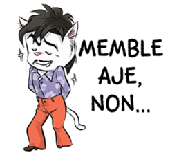 Katro-Si Kucing Retro sticker #12184276