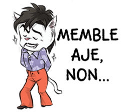 Katro-Si Kucing Retro sticker #12184276