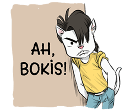 Katro-Si Kucing Retro sticker #12184278