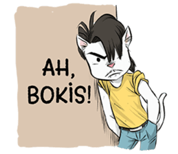 Katro-Si Kucing Retro sticker #12184278