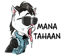 Katro-Si Kucing Retro sticker #12184279