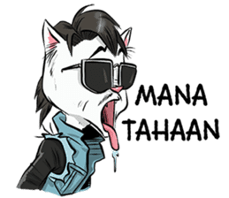 Katro-Si Kucing Retro sticker #12184279