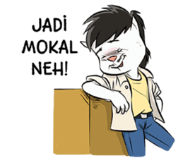 Katro-Si Kucing Retro sticker #12184280