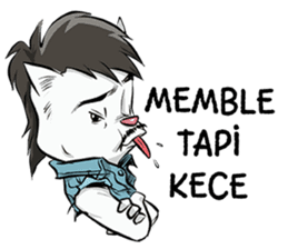 Katro-Si Kucing Retro sticker #12184283