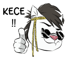 Katro-Si Kucing Retro sticker #12184285