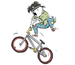 Katro-Si Kucing Retro sticker #12184286