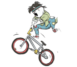 Katro-Si Kucing Retro sticker #12184286