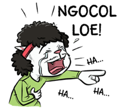 Katro-Si Kucing Retro sticker #12184287