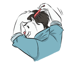 Katro-Si Kucing Retro sticker #12184289