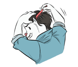 Katro-Si Kucing Retro sticker #12184289