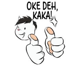 Katro-Si Kucing Retro sticker #12184291