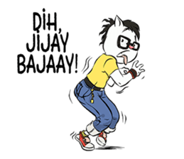 Katro-Si Kucing Retro sticker #12184301