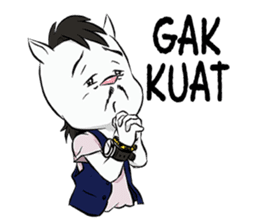 Katro-Si Kucing Retro sticker #12184302