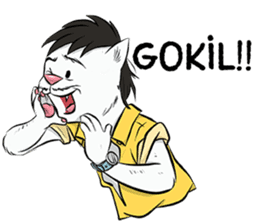 Katro-Si Kucing Retro sticker #12184305