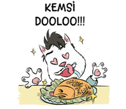 Katro-Si Kucing Retro sticker #12184308