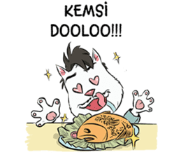 Katro-Si Kucing Retro sticker #12184308