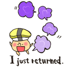 English version Mr. sushi mushroom. sticker #12184404