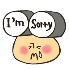 English version Mr. sushi mushroom. sticker #12184414