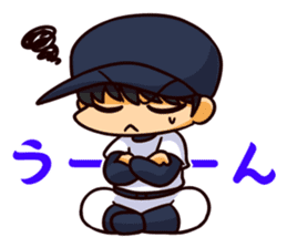 Manager with a baseball player sticker #12185959