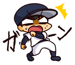 Manager with a baseball player sticker #12185961