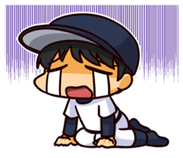 Manager with a baseball player sticker #12185969