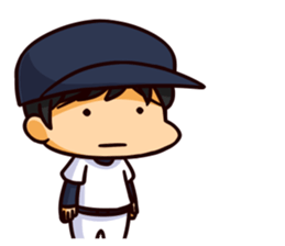 Manager with a baseball player sticker #12185971