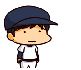Manager with a baseball player sticker #12185971