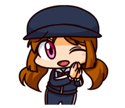 Manager with a baseball player sticker #12185980