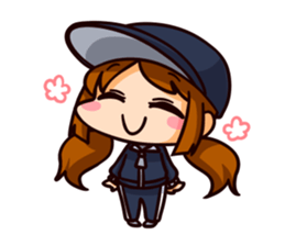 Manager with a baseball player sticker #12185986